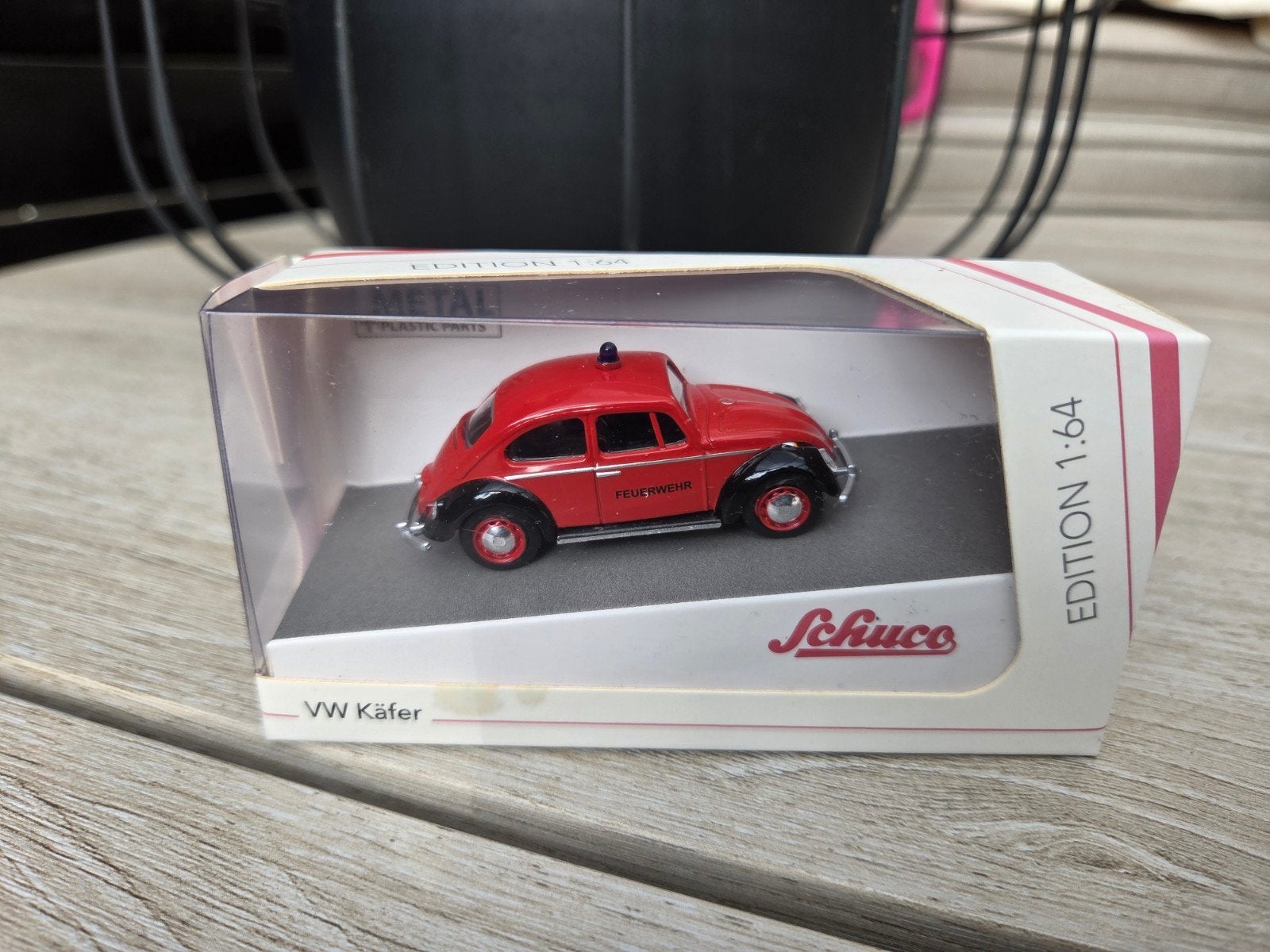Schuco Volkswagen Kever brandweer 1:64, Auto, ., Ophalen of Verzenden, Zo goed als nieuw