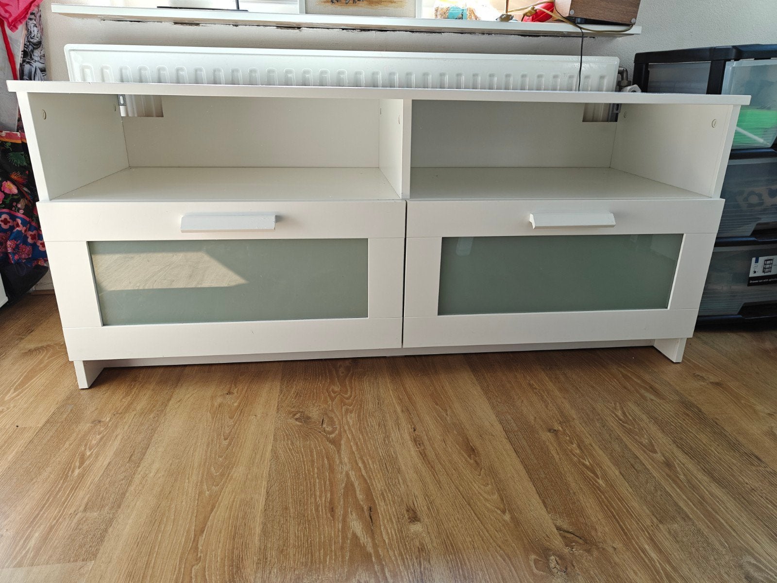 tv meubel Ikea Brimnes wit, Ophalen, Overige materialen, Gebruikt, 100 tot 150 cm