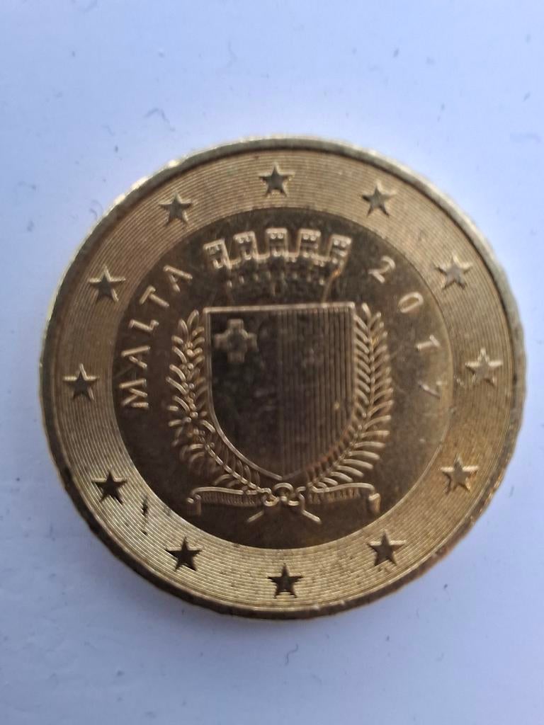 50 cent munt Malta 2017 - Zeldzame euromunt, Ophalen of Verzenden, Malta, 50 cent, Losse munt