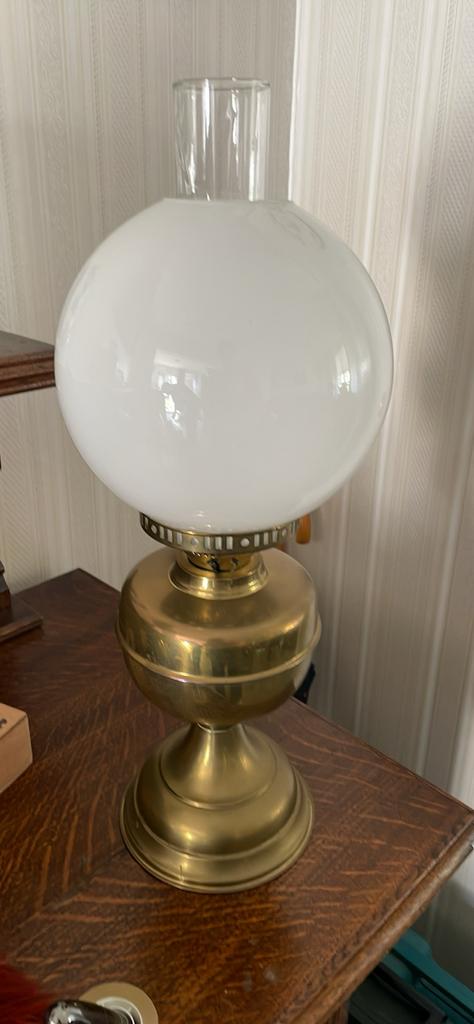 Te koop olielamp, Antiek en Kunst, Antiek | Lampen, Ophalen