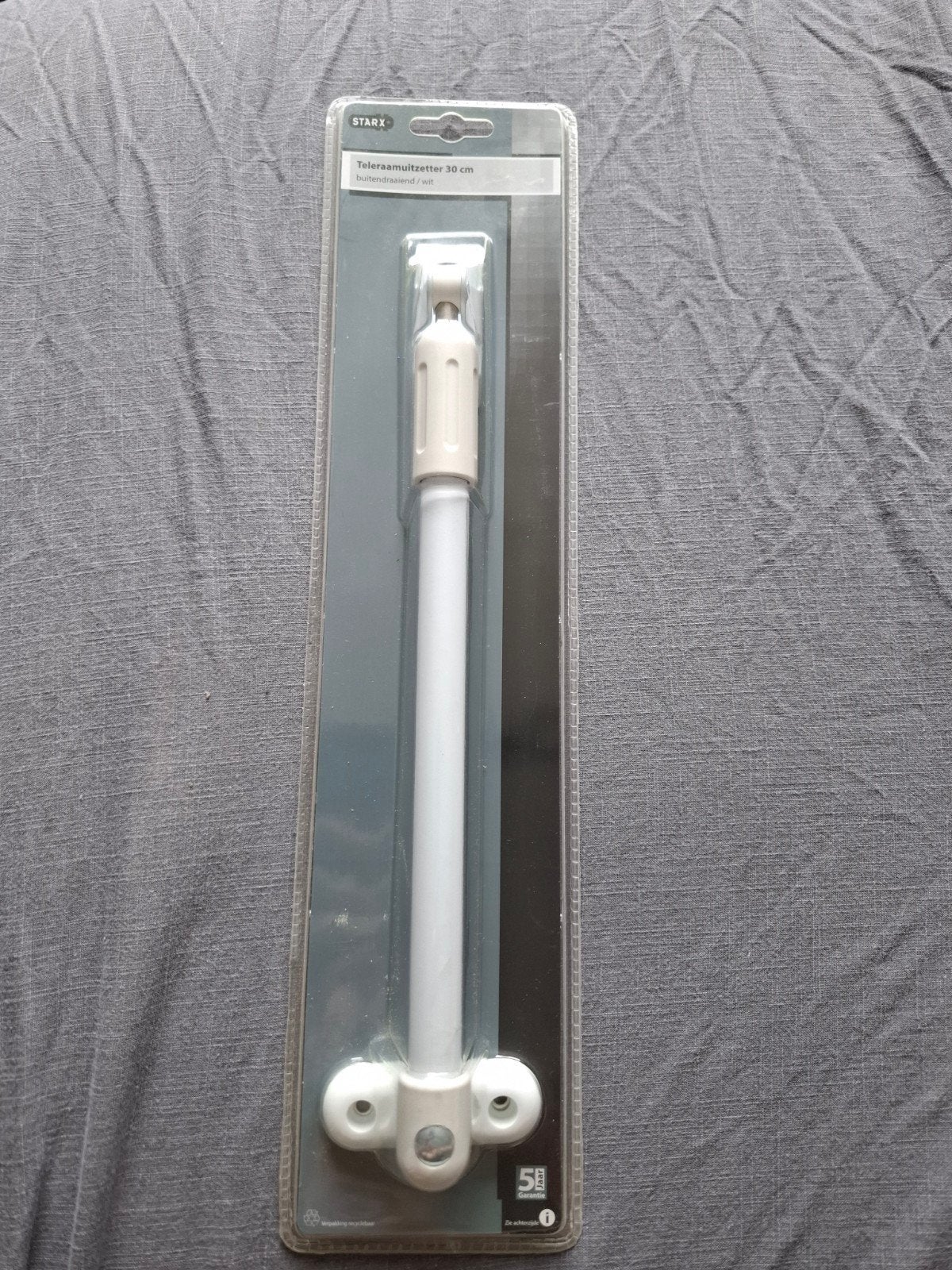 Starx teleraamuitzetter buitendraaiend wit 30cm, Ophalen of Verzenden, Nieuw, Overige materialen, Scharnier