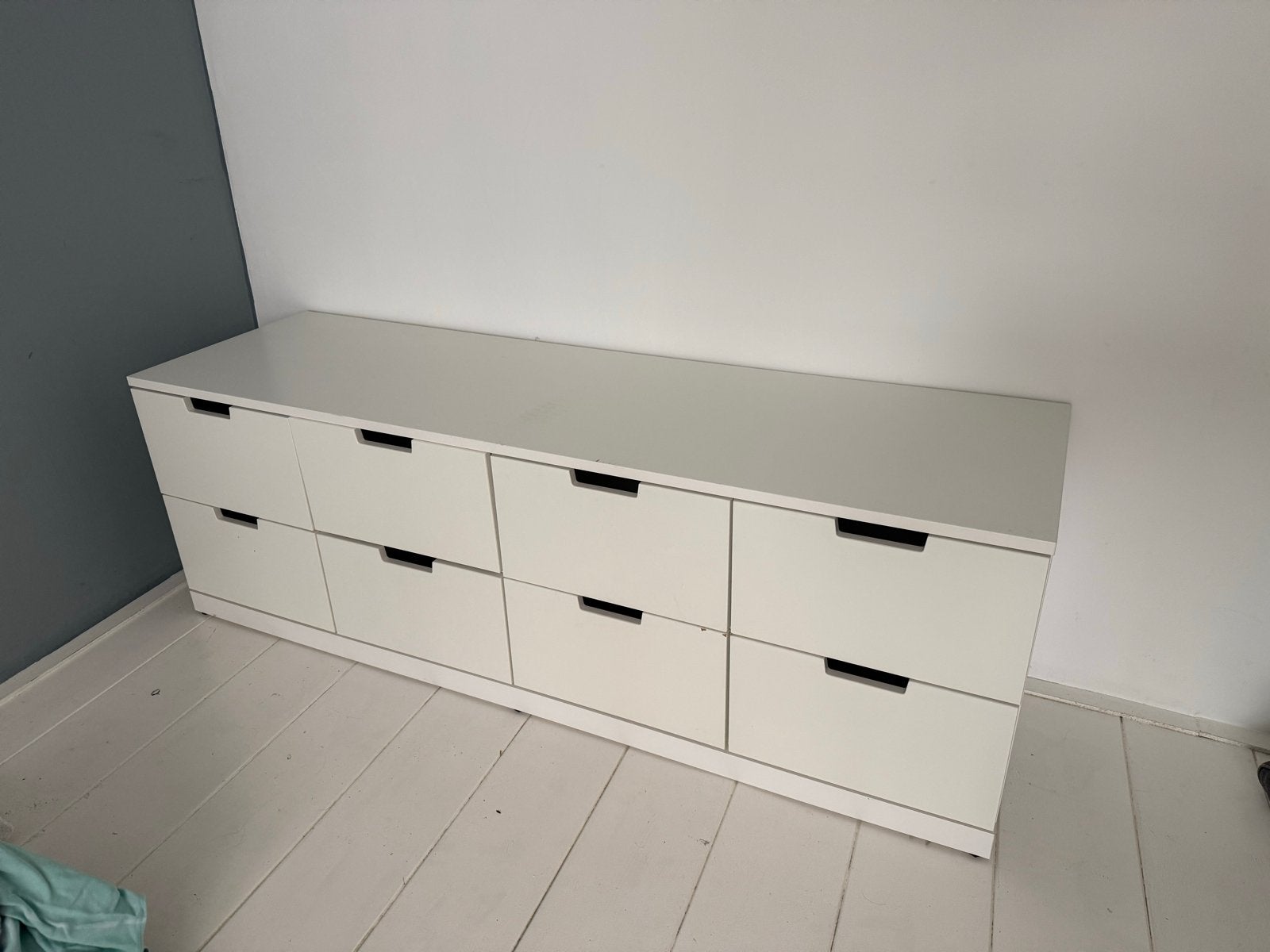 IKEA NORDLI ladekast wit - 160x47x54 cm, Ophalen, Overige materialen, Gebruikt, 150 tot 200 cm