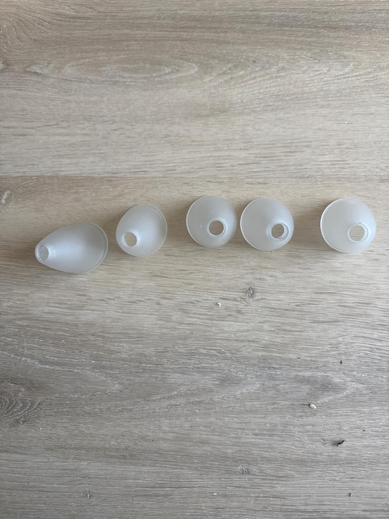 Jan de Bouvrie lampenkapjes / glazen kapjes, Verzenden, Zo goed als nieuw
