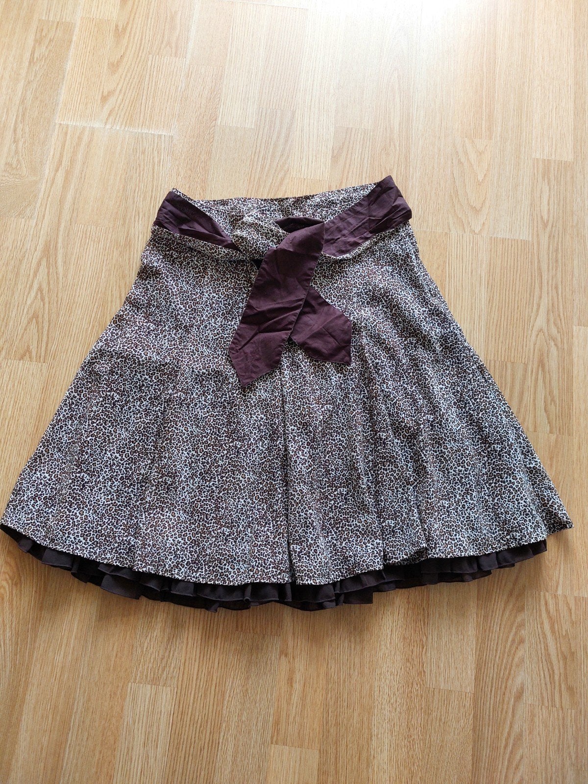 Rokje met dierenprint, Maat 38/40 (M), H&M, Bruin, Ophalen of Verzenden