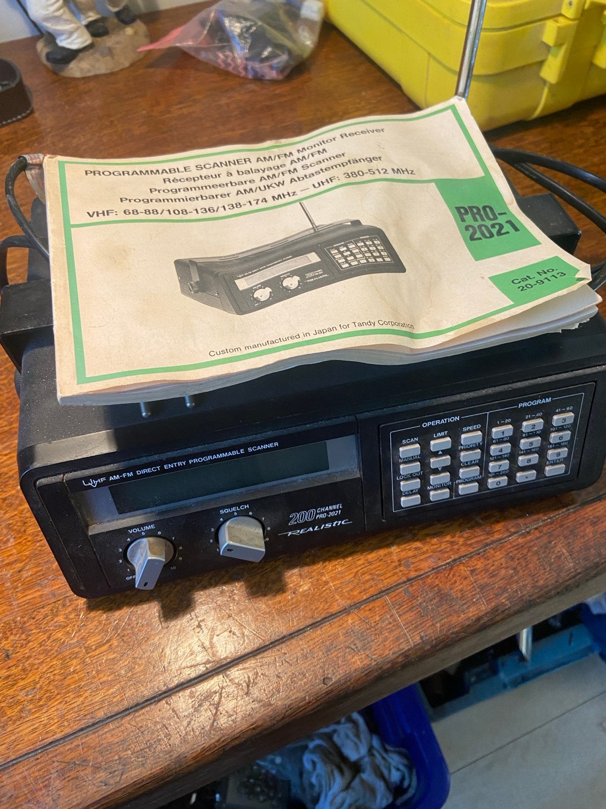 Realistic PRO-2021 Programmeerbare AM/FM Scanner, Ophalen, Gebruikt, 200 tot 500 kanalen