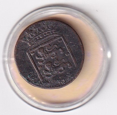 VOC Duit West Friesland 1776 in mindere kwaliteit, Verzenden, Vóór koninkrijk, Overige waardes, Losse munt