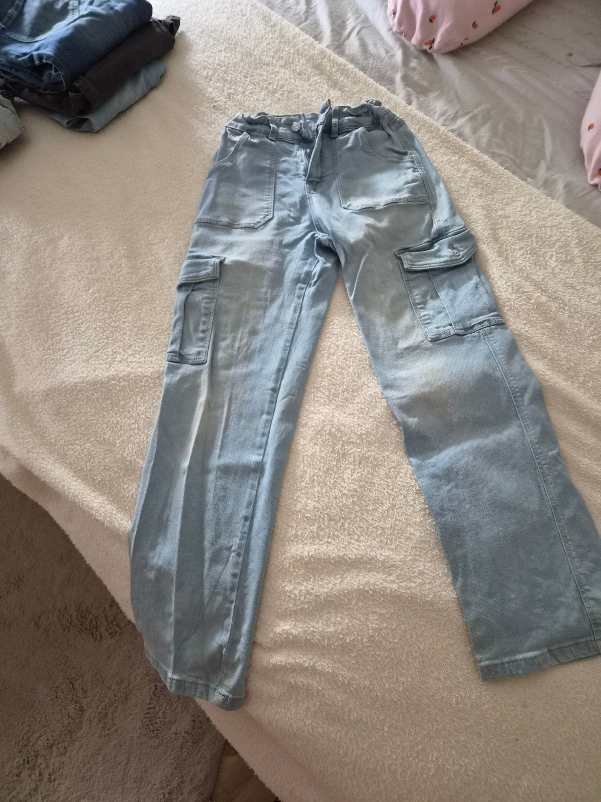 Baggy meisjes broek met zakken - Hema maat 152, Ophalen of Verzenden