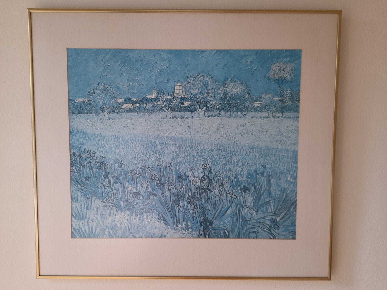 Reproduktie IRISSEN bij ARLÈS van Vincent van Gogh, Antiek en Kunst, Ophalen