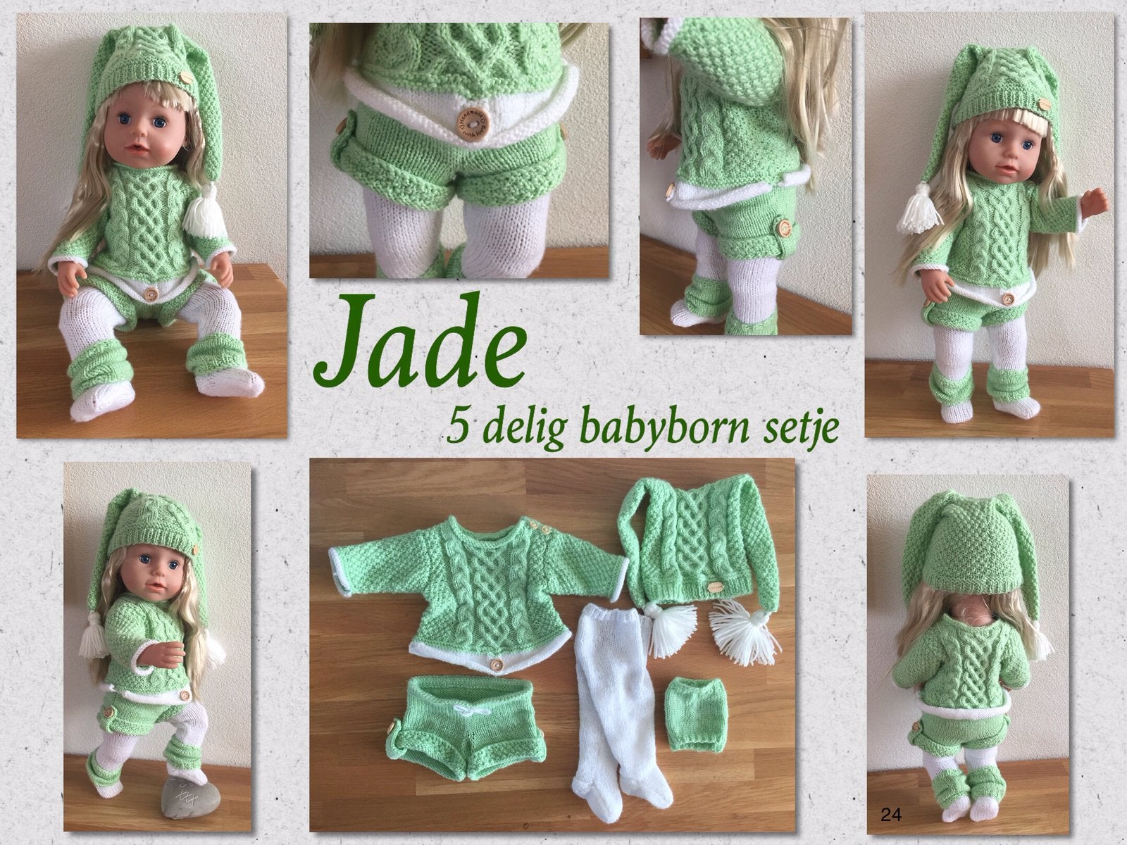 PATROON: Jade 5 delig babybornsetje , tekst en veel foto’s, Ophalen of Verzenden, Nieuw, Overige typen