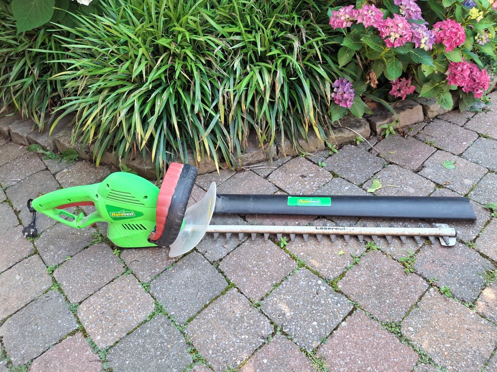 Florabest heggenschaar werkend, Tuin en Terras, Heggenscharen, Ophalen, Gebruikt, Elektrisch