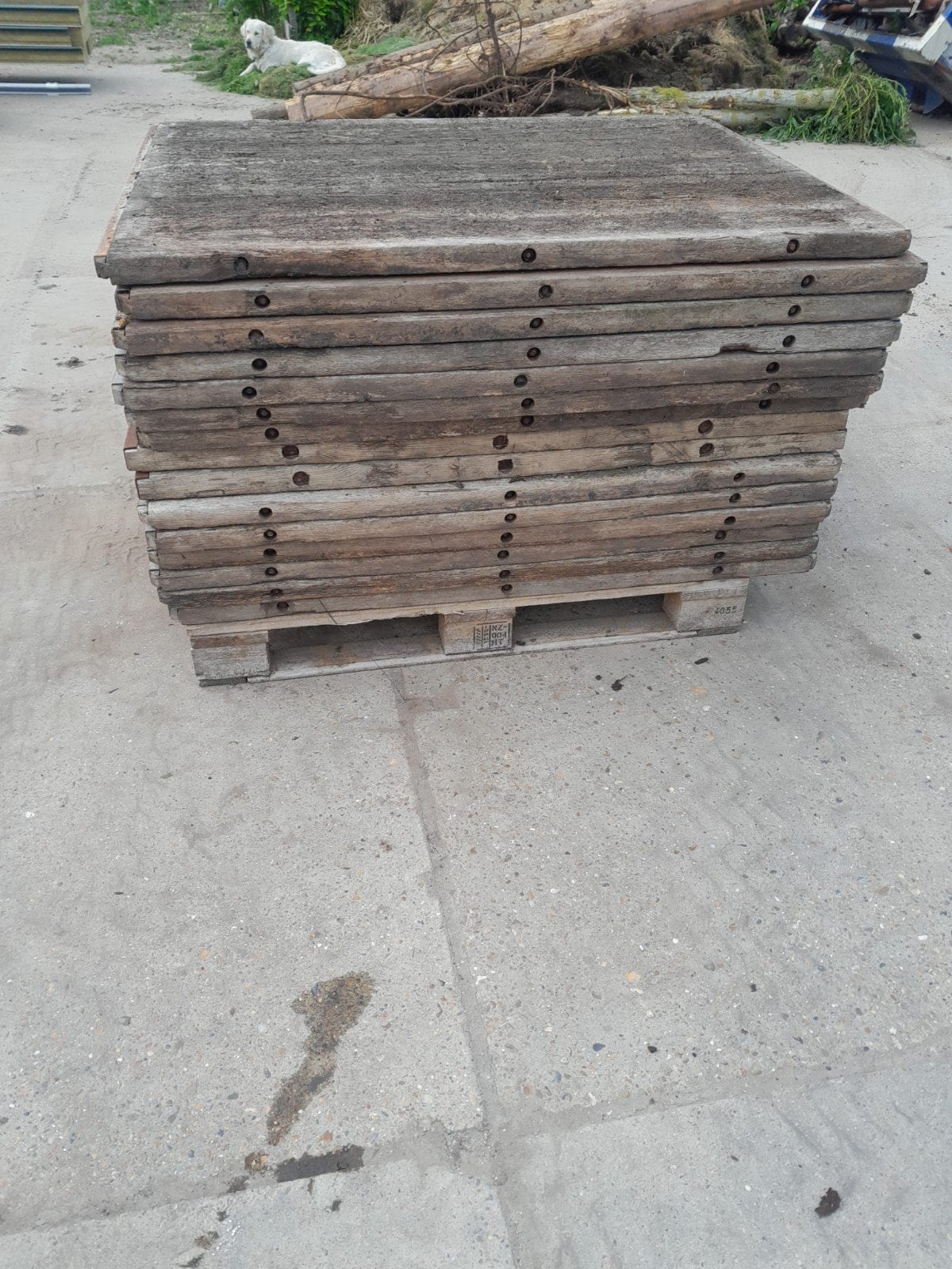 Steenschotten, 110x140x5 (lxbxh), 15 stuks, Ophalen, Gebruikt, Overige typen, Hardhout