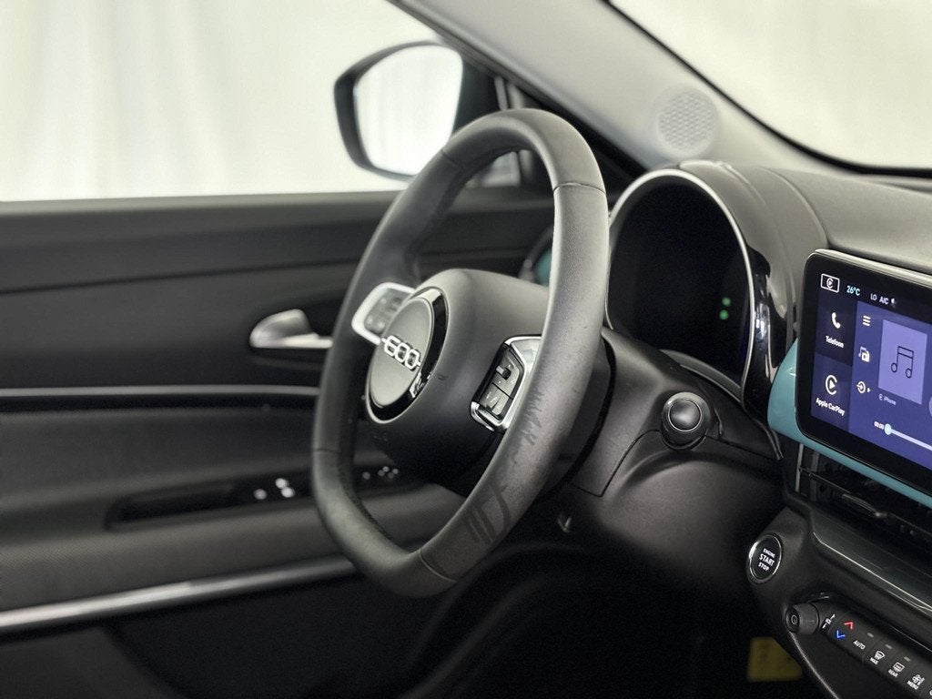 Fiat 600e RED 54 kWh | Apple-Android | Climate control | Cru, Auto's, Fiat, Gebruikt, Zwart, 156 pk, Blauw