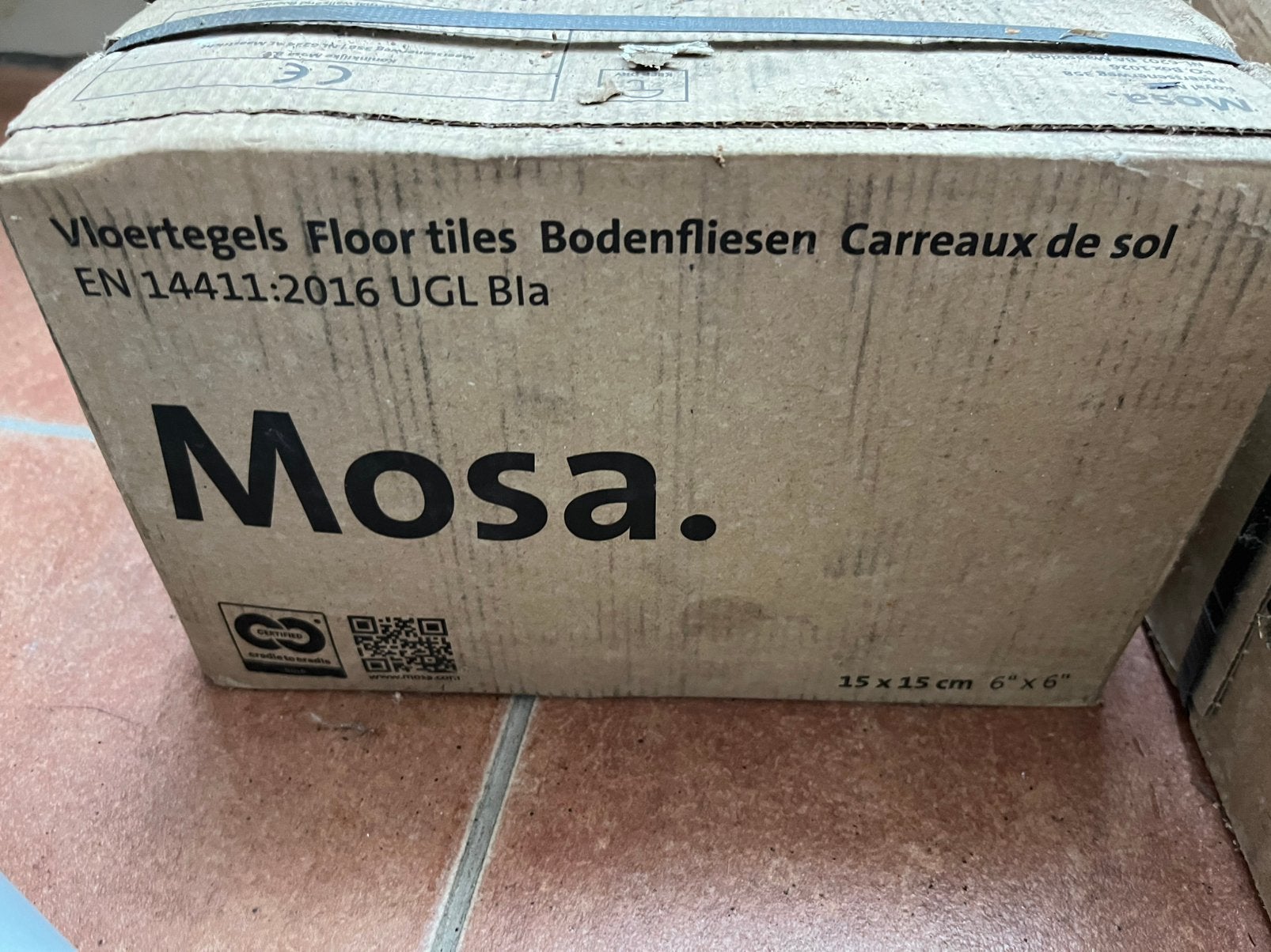 Mosa vloertegels, Doe-het-zelf en Verbouw, Tegels, Ophalen, Keramiek, Nieuw, Minder dan 20 cm