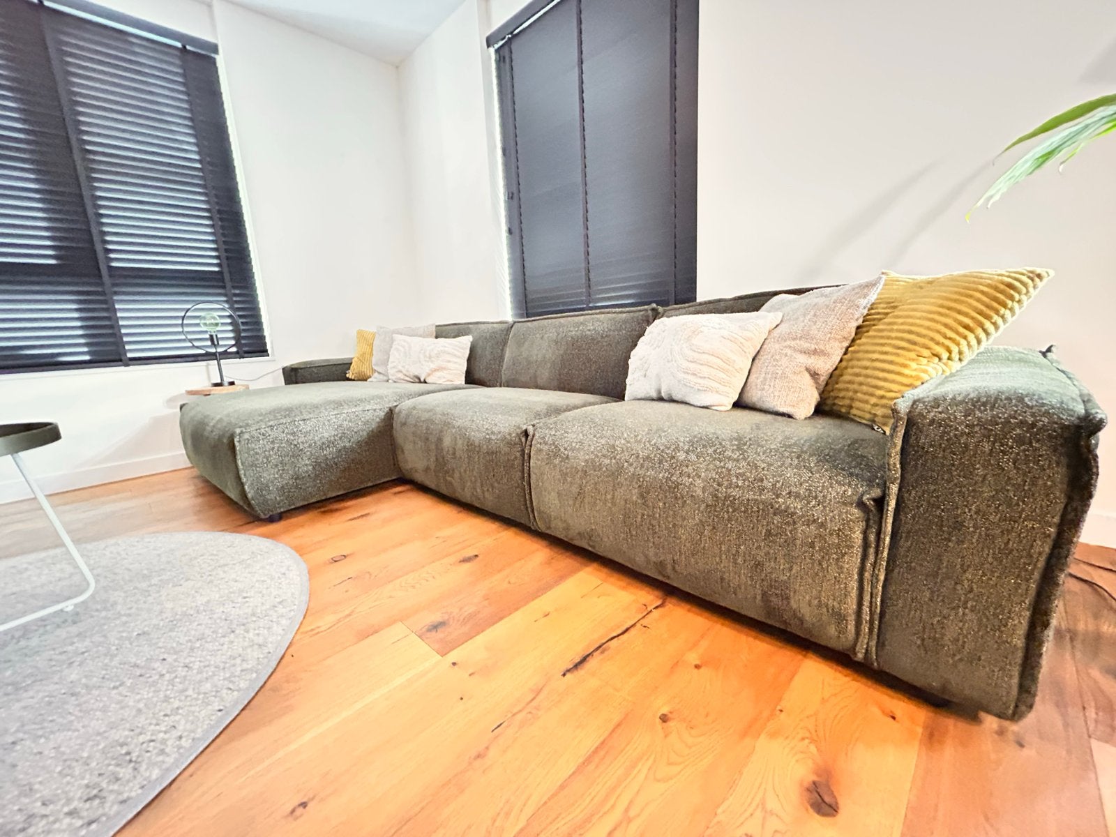 UMIX Brooklyn Modulaire Bank - Urban Green, Ophalen, Gebruikt, 125 tot 150 cm, Hoekbank