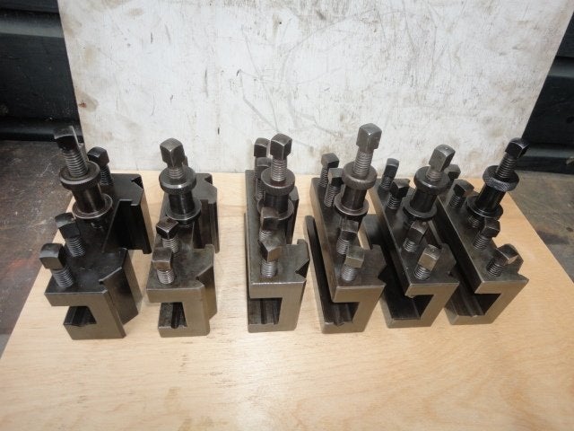 6 Snelwisselhouders, Beitelhouders Type Rapid C, Ophalen of Verzenden, Gebruikt, Metaaldraaibank