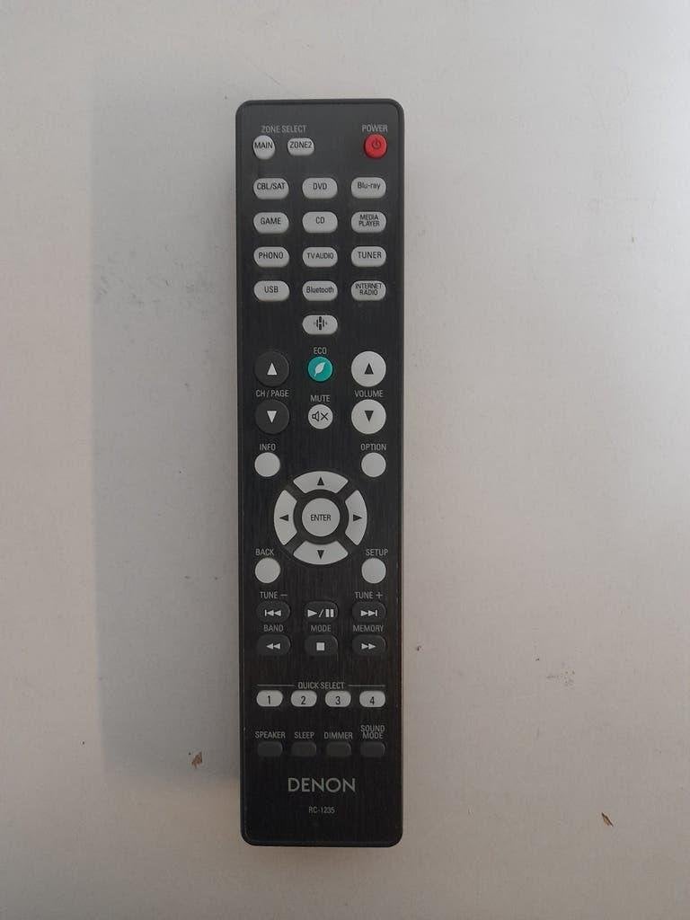 Denon versterker afstandsbediening RC-1235, Ophalen of Verzenden, Gebruikt, Origineel, Dvd