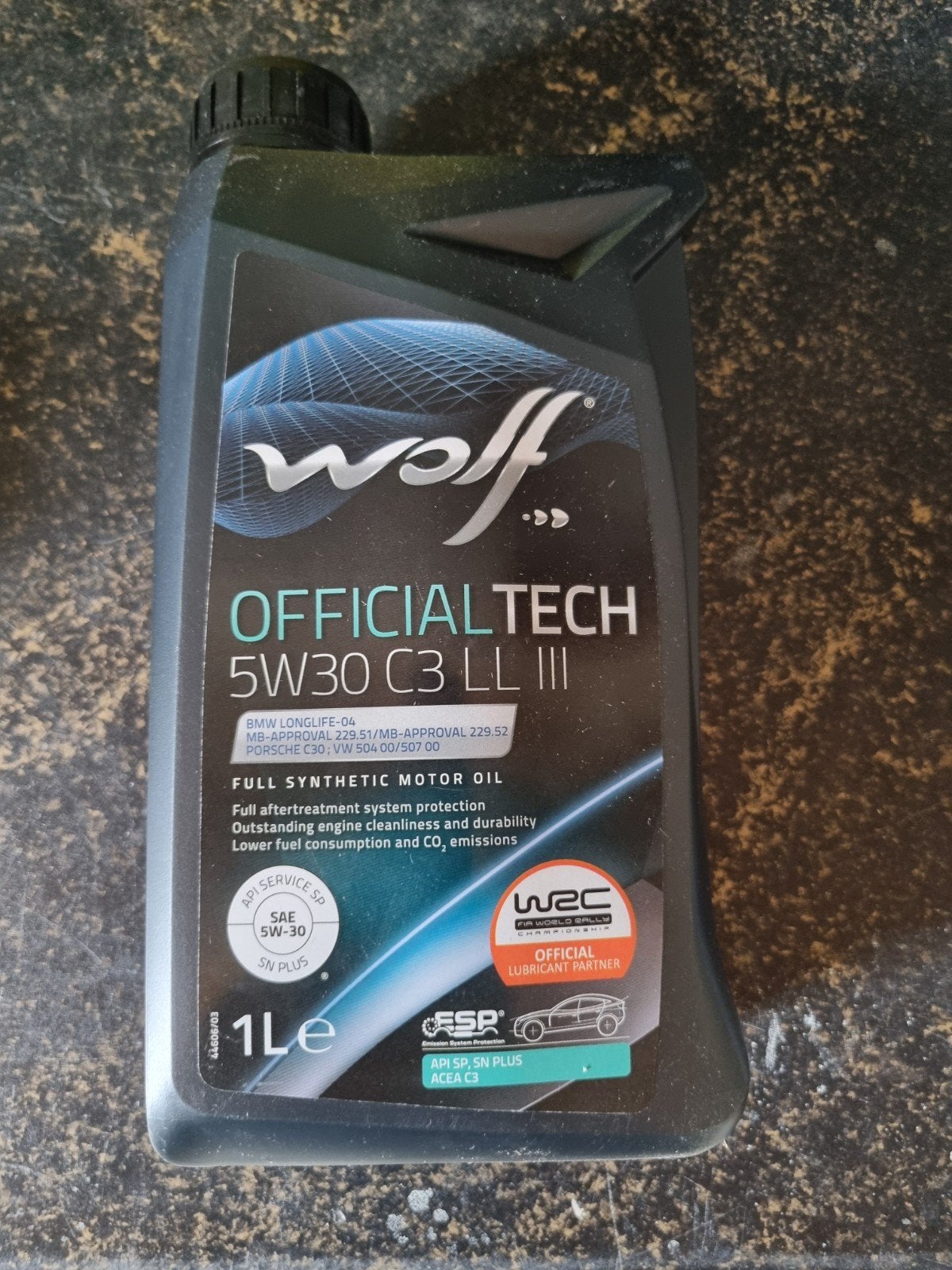 Wolf Officialtech 5W30 C3 LL III motorolie - 1 liter, Ophalen