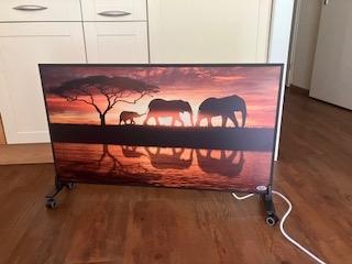 Elektrische verwarmingsplaat met Afrikaanse print, Huis en Inrichting, Kachels, Ophalen, Overige soorten, Elektrisch, Zo goed als nieuw