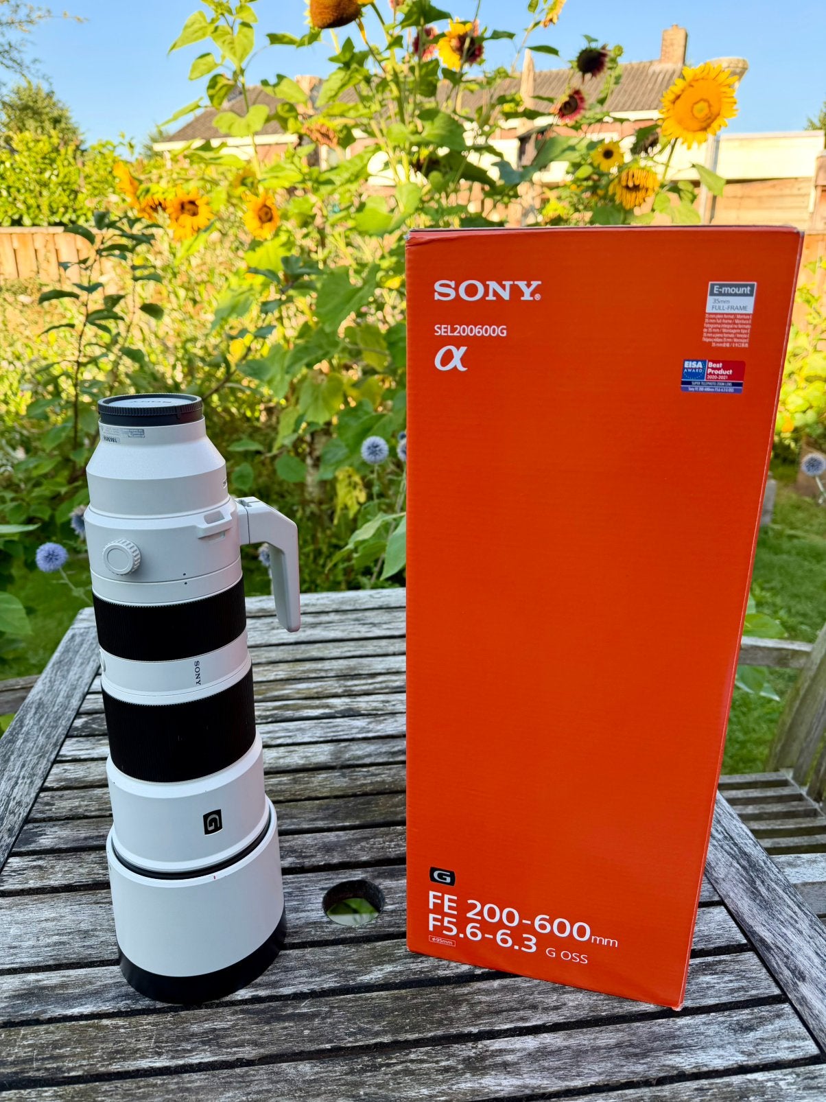 Sony FE 200-600mm F5.6-6.3 G OSS | Compleet | Nette staat, Ophalen, Beschermhoes/tas, Sony E-mount, Gebruikt