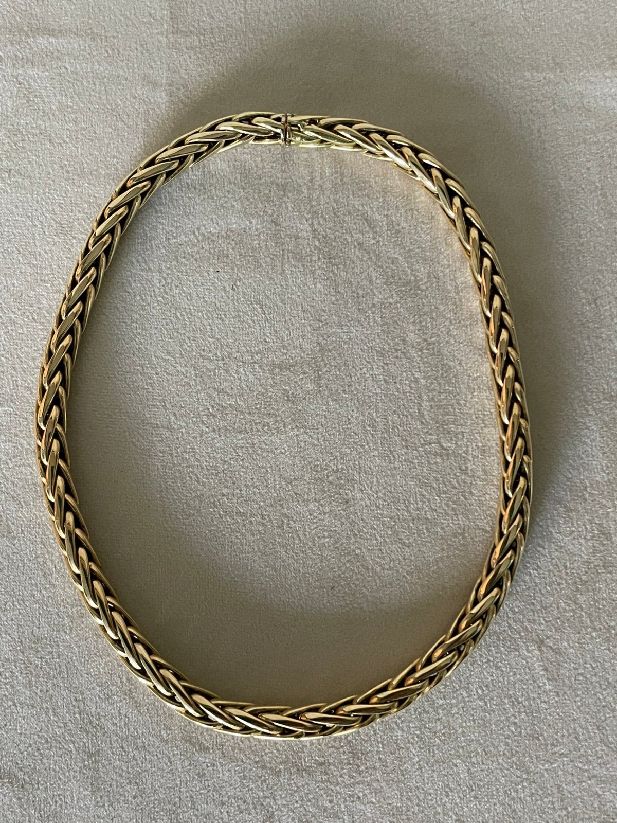 18 karaat gouden collier. Vossenstaart. 64 gram, Ophalen, Goud