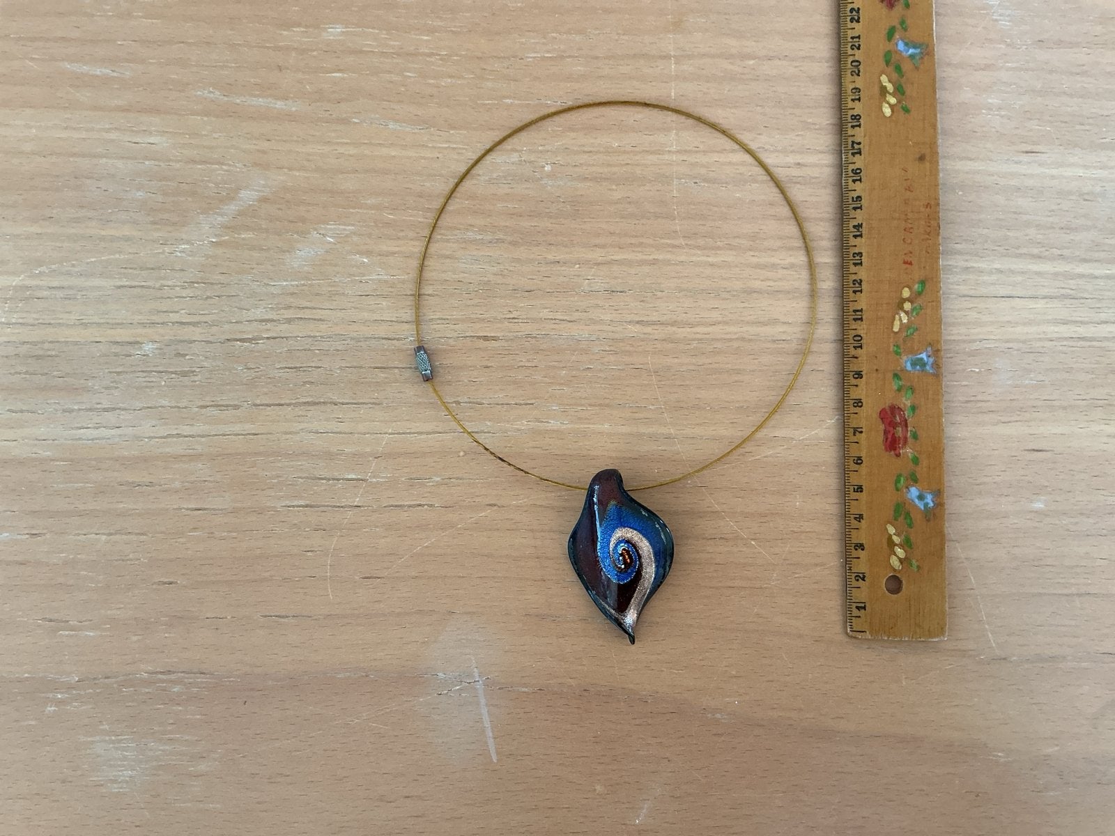 Glazen Hanger Ketting - Uniek Design, Overige kleuren, Ophalen of Verzenden, Zo goed als nieuw, Overige materialen