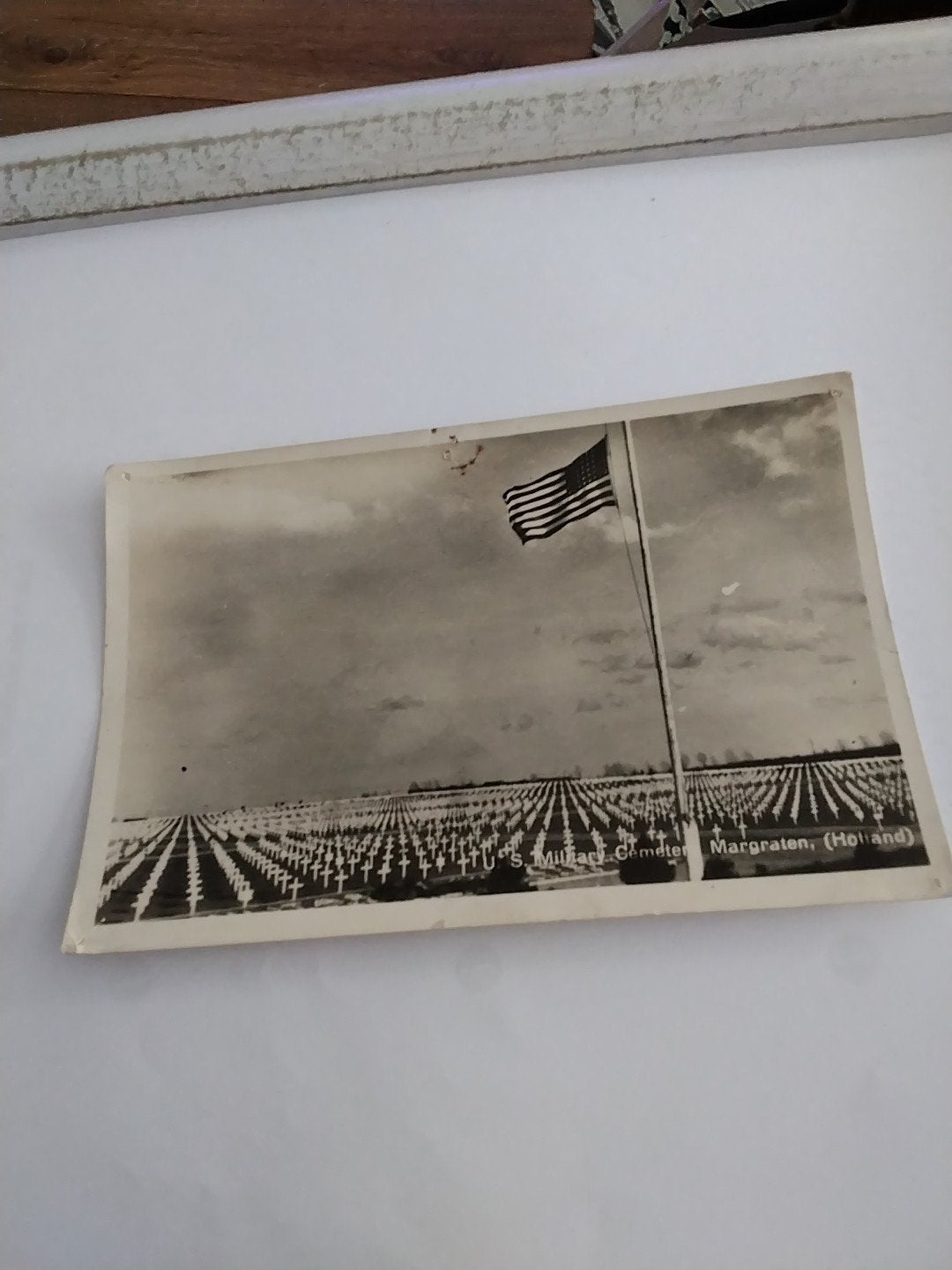 Oude Ansichtkaart US Militair Kerkhof Margraten, Ophalen of Verzenden, 1940 tot 1960, Gelopen, Limburg