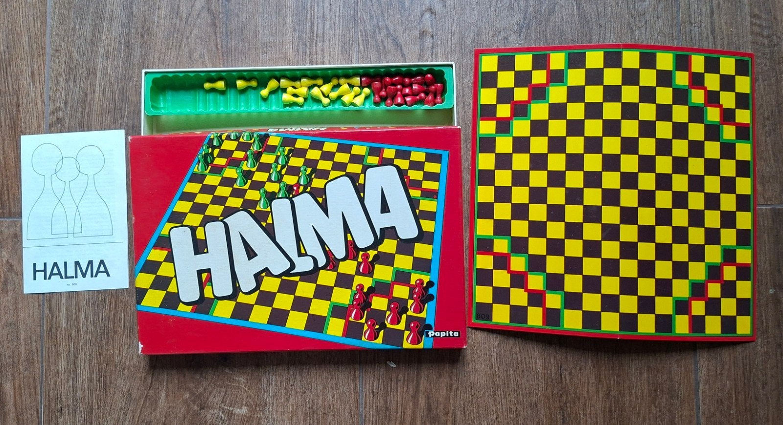 Halma spel compleet, Ophalen of Verzenden, Zo goed als nieuw