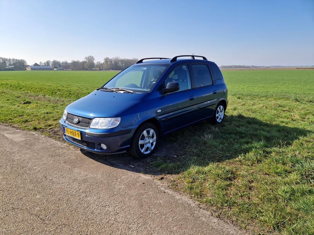 Hyundai Matrix 1.6 AUT 2008 Blauw, Auto's, Hyundai, Matrix, Parkeersensor, 1599 cc, 4 cilinders
