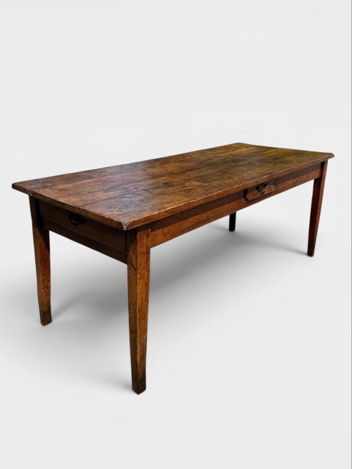 Antieke Franse tafel eettafel  Eikenhout 200 cm, Ophalen