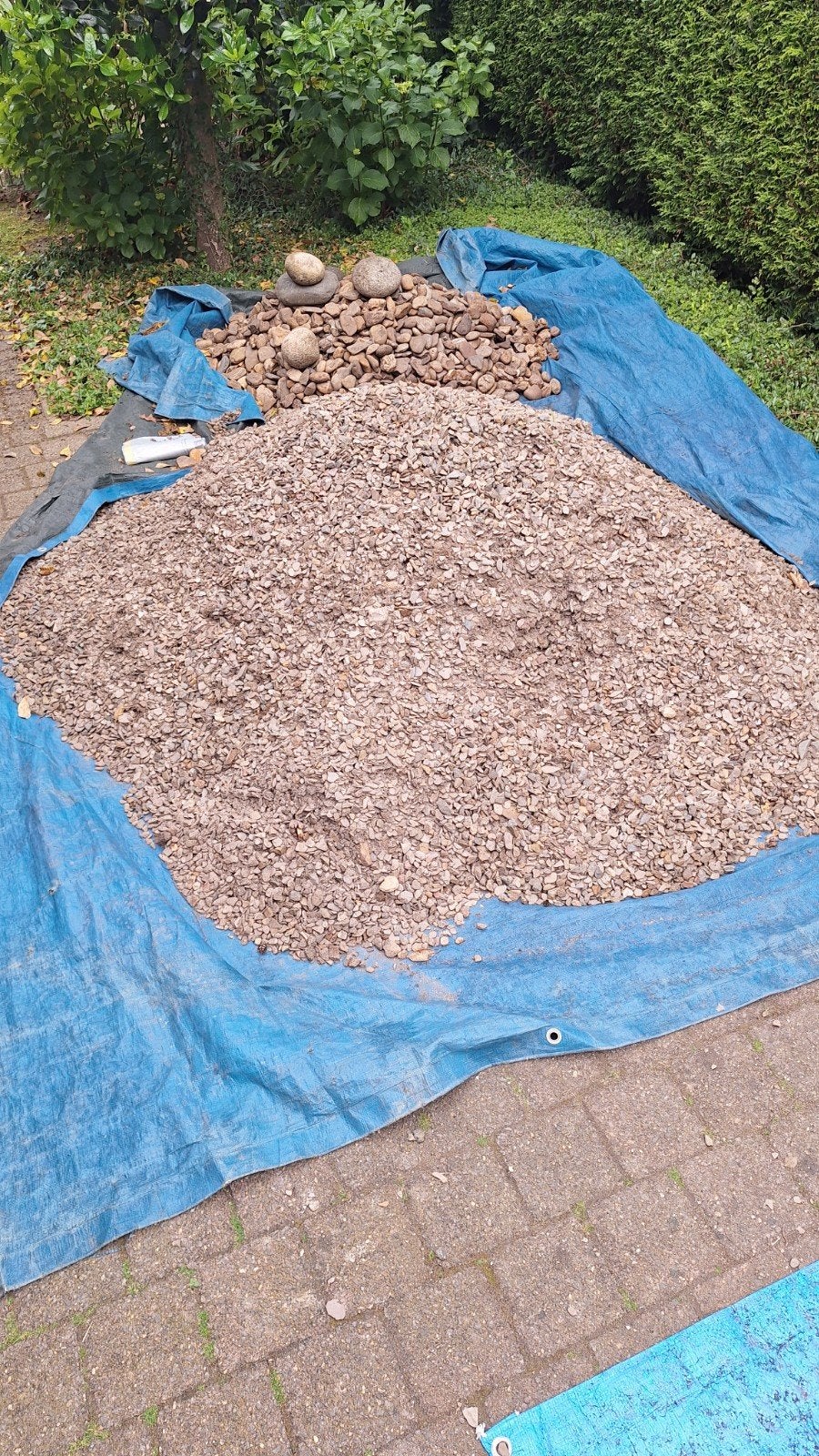 Grind en Keien voor Tuin of Oprit, Tuin en Terras, Ophalen, Gebruikt, Grijs, Grind