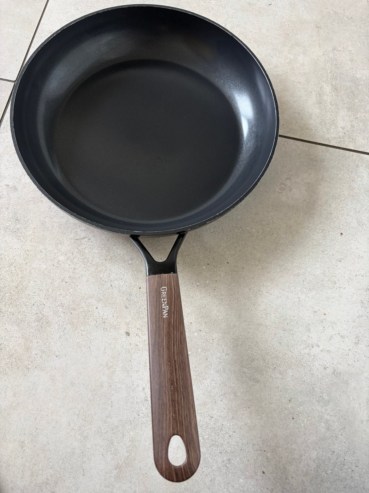 GreenPan Koekenpan 28cm, Huis en Inrichting, Ophalen of Verzenden, Gebruikt, Aluminium, Koekenpan of Braadpan