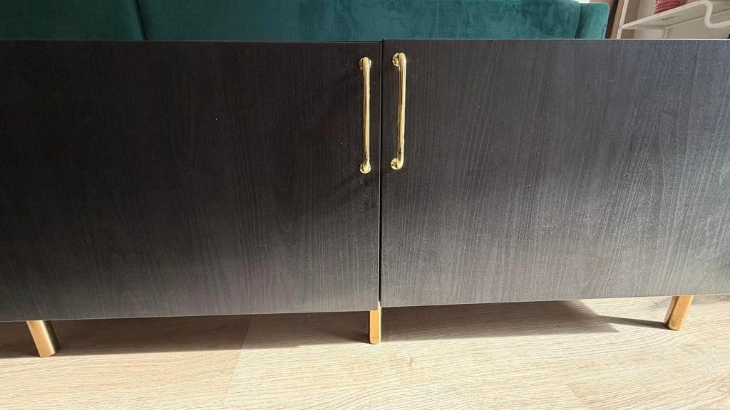 IKEA Besta kastje 120 cm breed met gouden handgrepen, Ophalen, Gebruikt