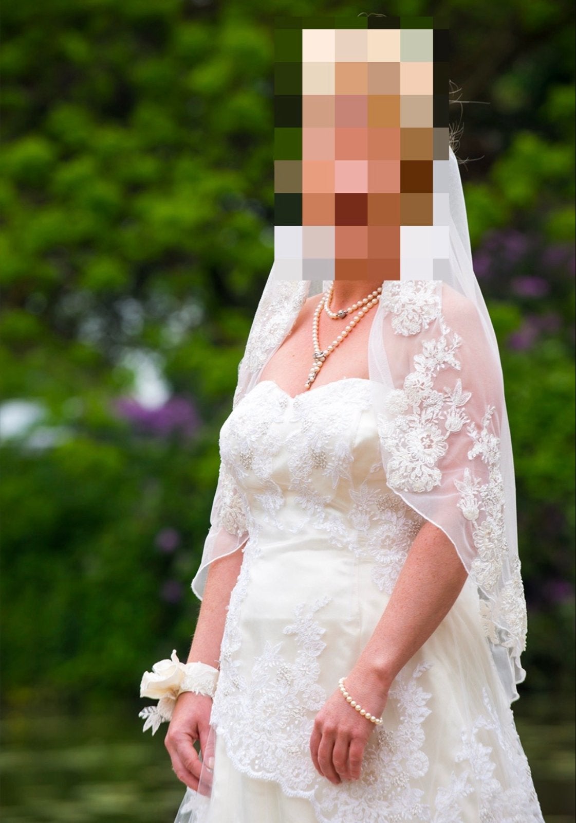 Prachtige trouwjurk, maat 36, Ophalen, Gedragen, Wit, Trouwjurk