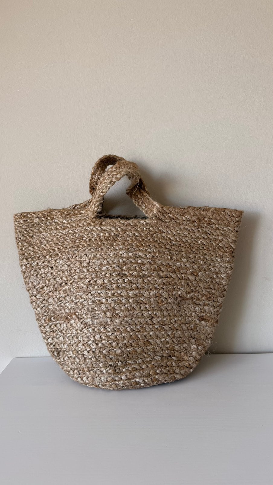 Jute tas/mand NIEUW, Sieraden, Tassen en Uiterlijk, Ophalen of Verzenden, Nieuw, Beige, Overige typen