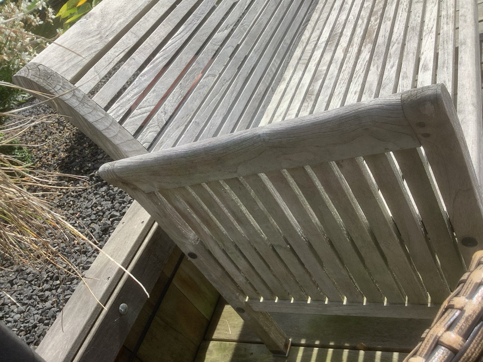 Hardhouten buitenbank Allure, Tuin en Terras, Ophalen, Gebruikt, Hout