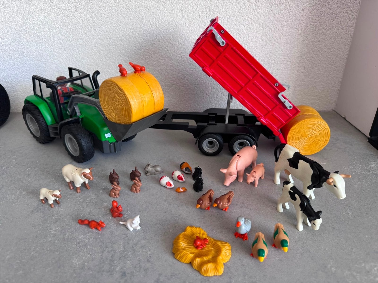 Playmobil Boerderij Set met Tractor, Trailer en Dieren, Gebruikt, Complete set, Voertuig, Ophalen of Verzenden