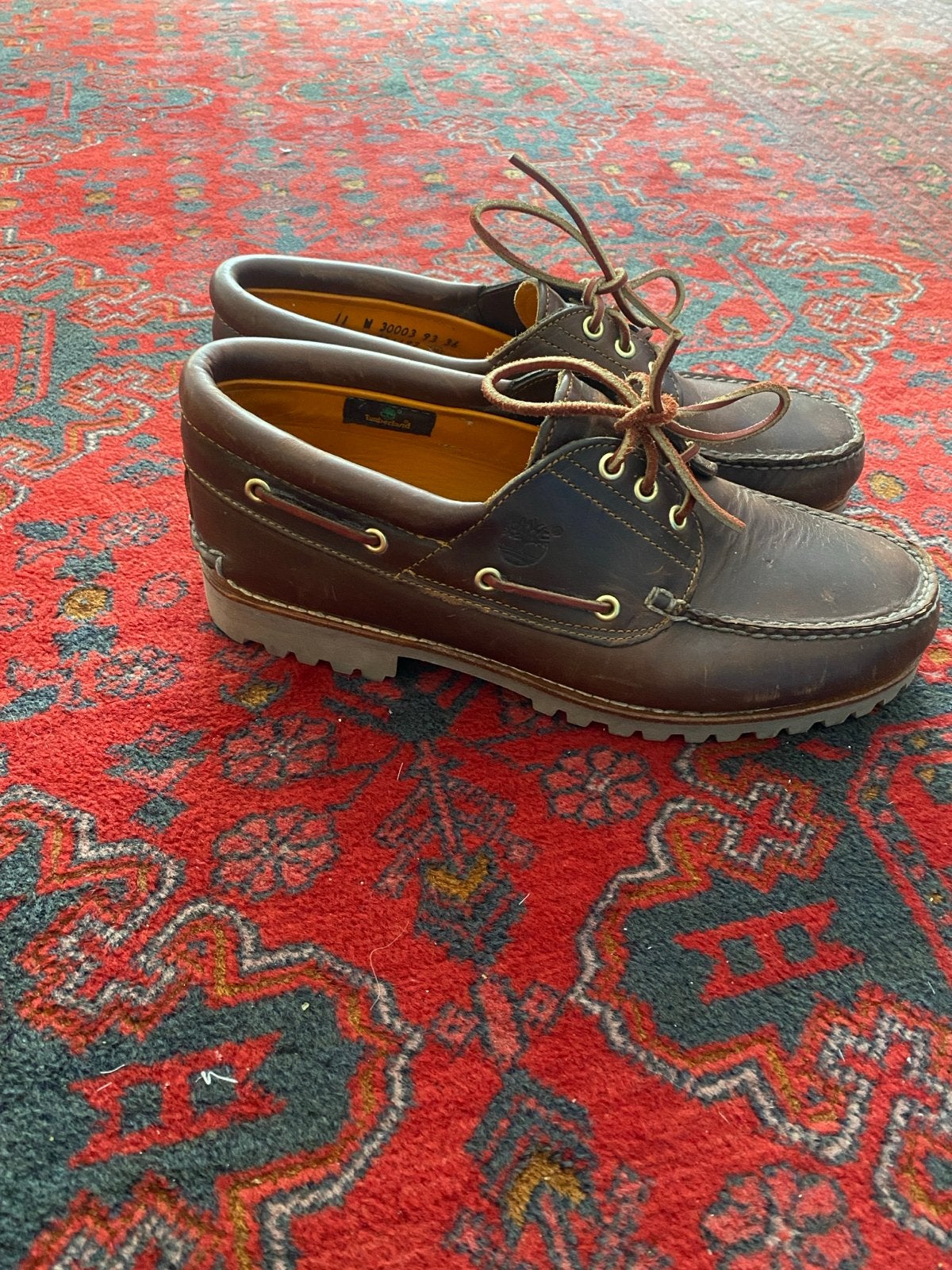 Timberland Bruine Leren Bootschoenen Maat 45, Kleding | Heren, Schoenen, Ophalen, Gedragen, Bruin, Loafers