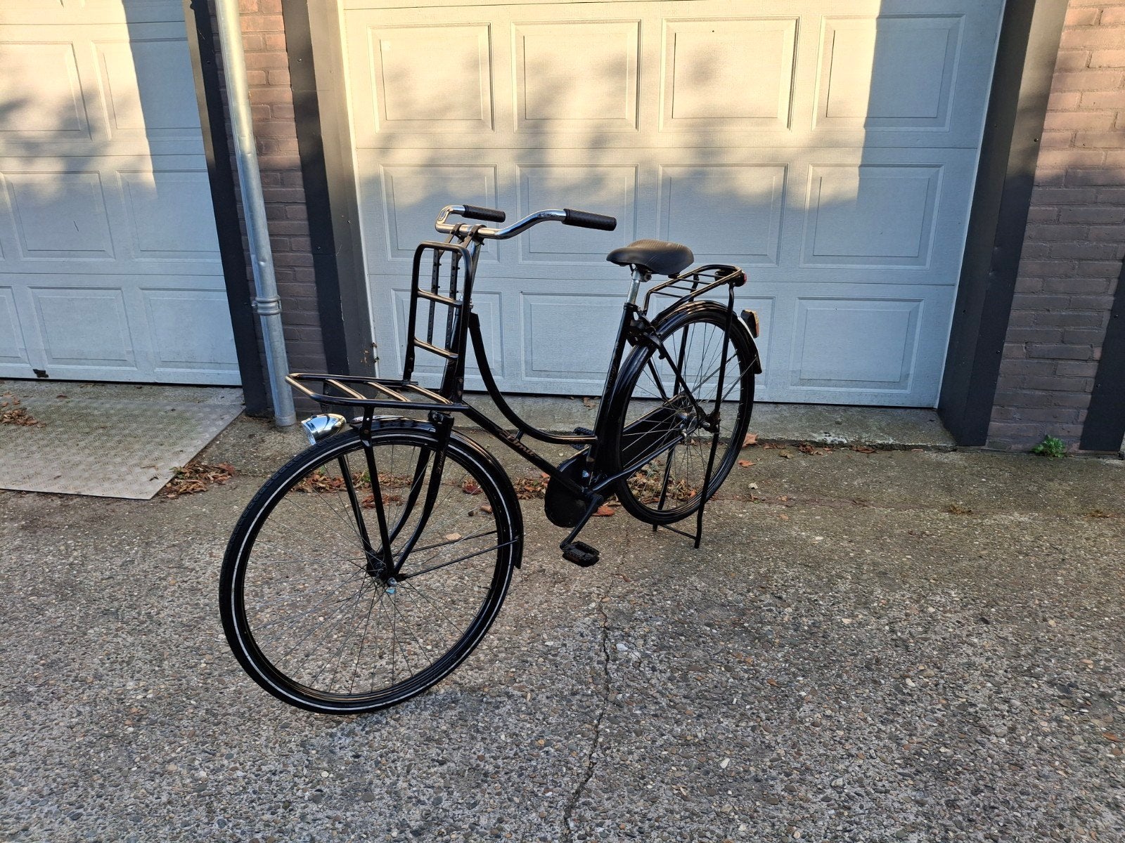 Omafiets 28 remnaaf zwart, 53 tot 56 cm, Ophalen, Gebruikt