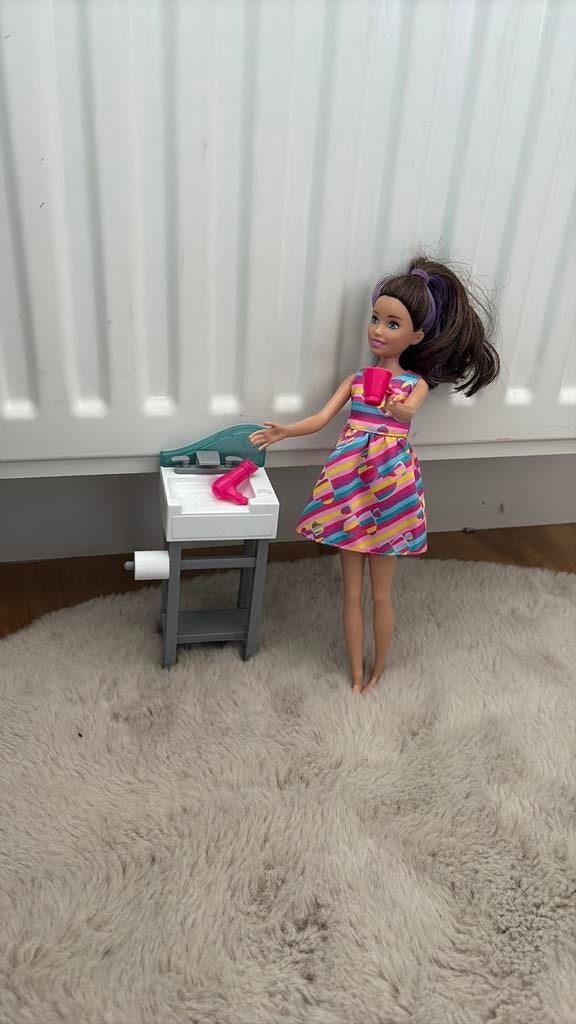 Wastafel en fohn exclusief barbie, Ophalen, Zo goed als nieuw