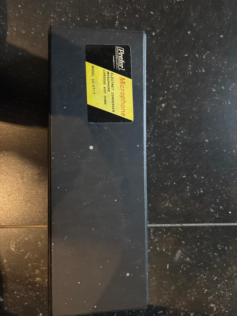 Prefer Electret Condenser Microfoon UC-0717, Muziek en Instrumenten, Microfoons, Ophalen of Verzenden, Zo goed als nieuw, Studiomicrofoon