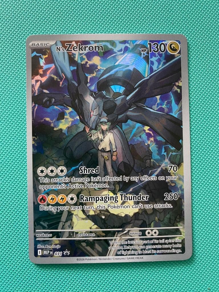 N's Zekrom 031 promo, Ophalen of Verzenden, Nieuw, Losse kaart, Foil