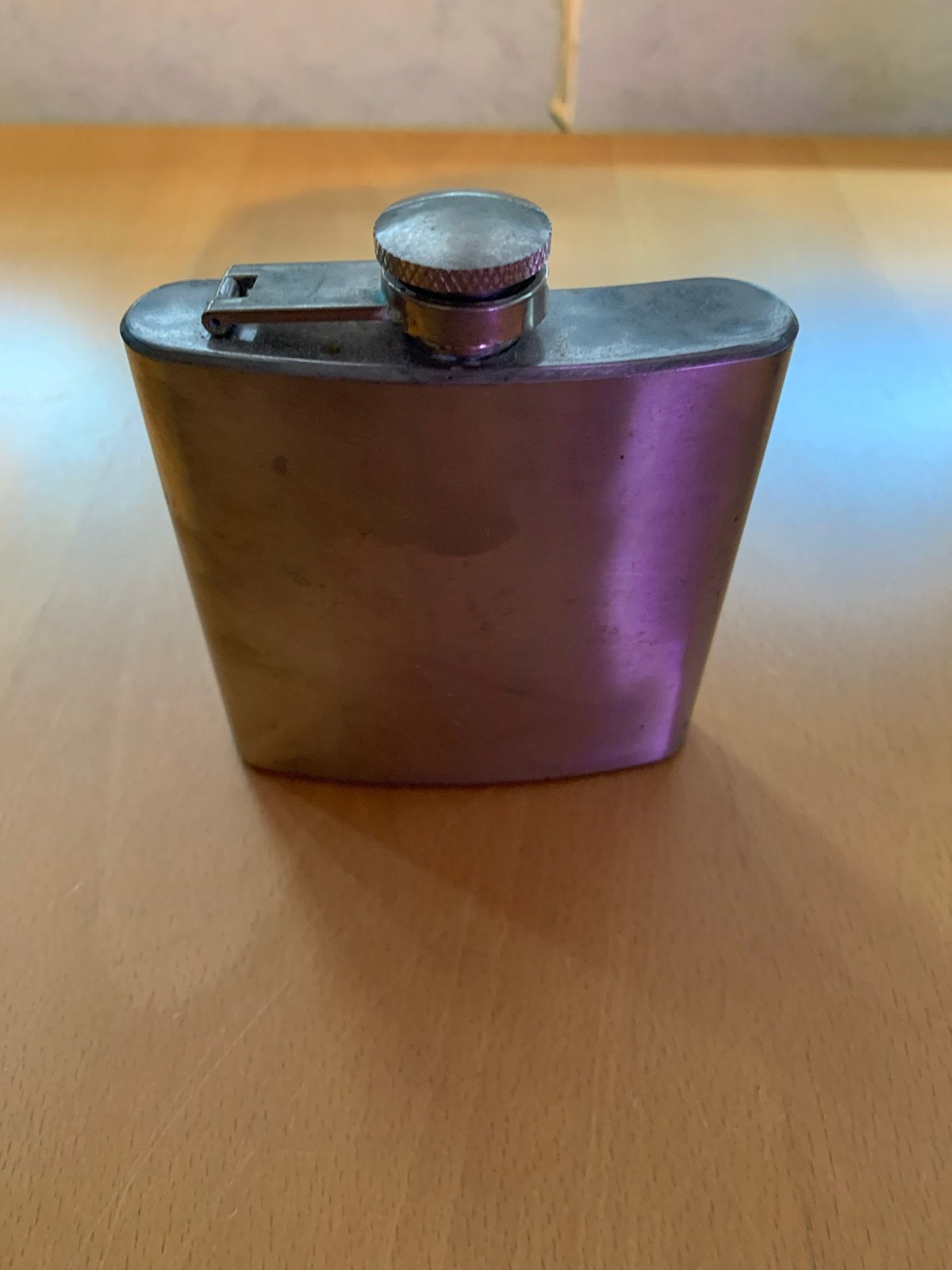 Roestvrijstalen heupfles - 6 oz, Antiek en Kunst, Ophalen of Verzenden