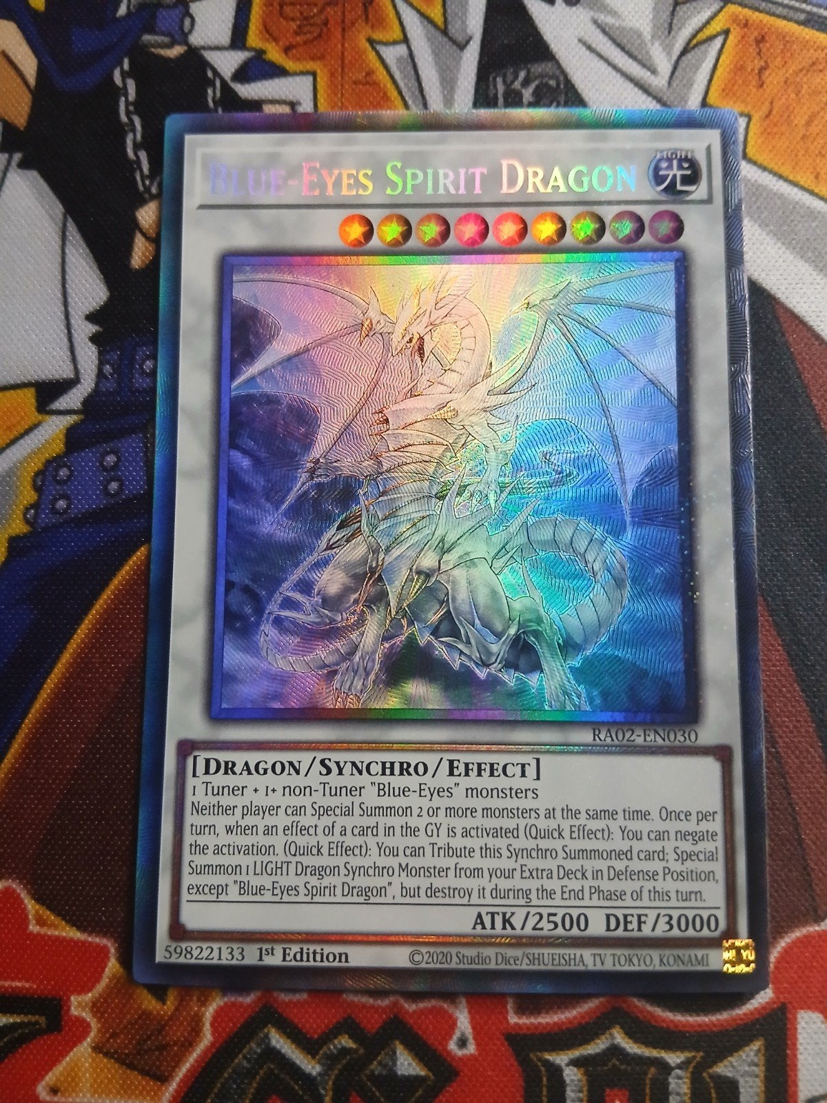 Blue-Eyes Spirit Dragon - Collectors Rare RA02 - Yu-Gi-Oh, Hobby en Vrije tijd, Verzamelkaartspellen | Yu-gi-Oh!, Ophalen, Zo goed als nieuw