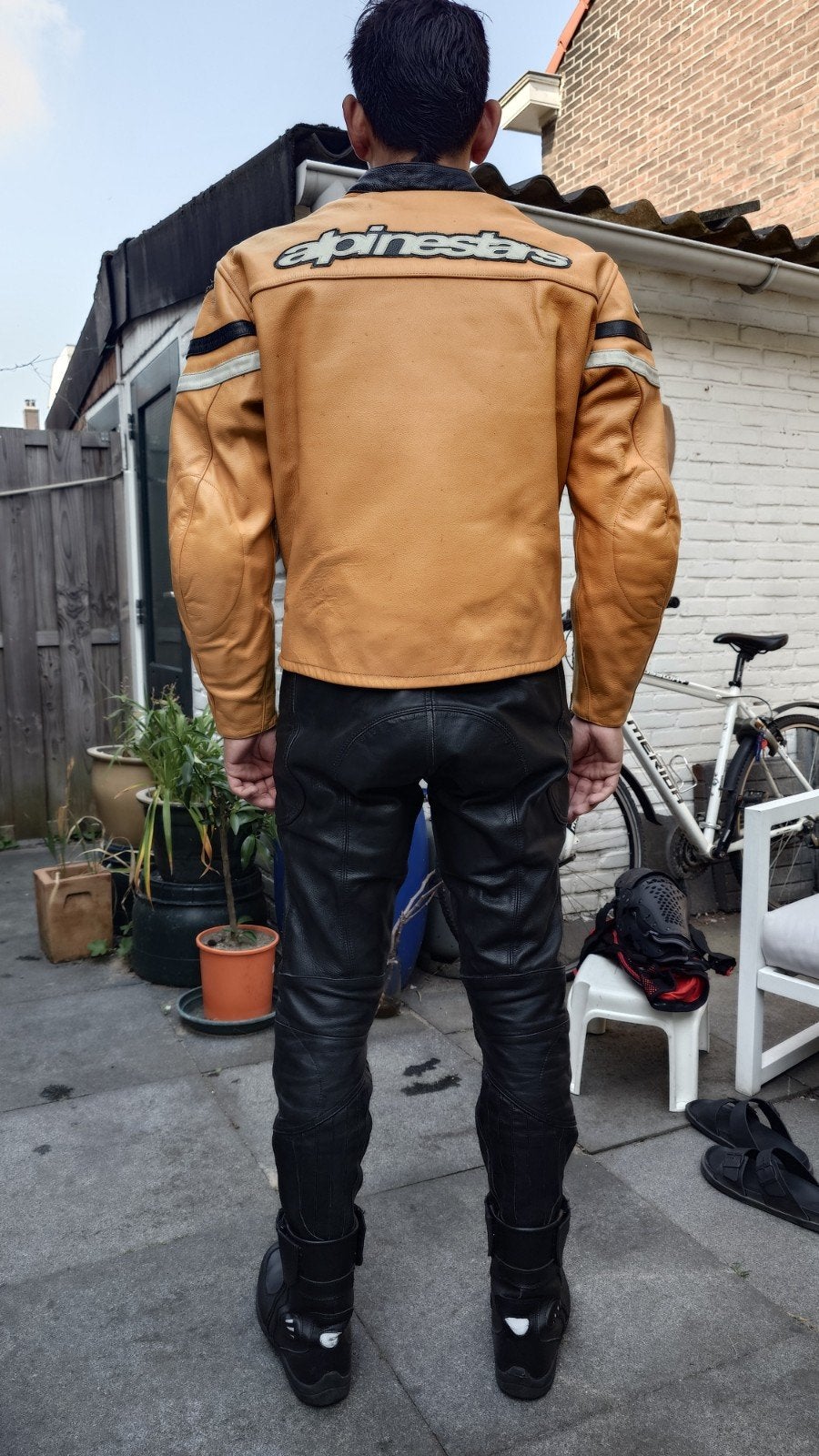 Alpine Star motorjas met padding, maat L, Alpine Star, Heren, Jas | leer, Ophalen of Verzenden