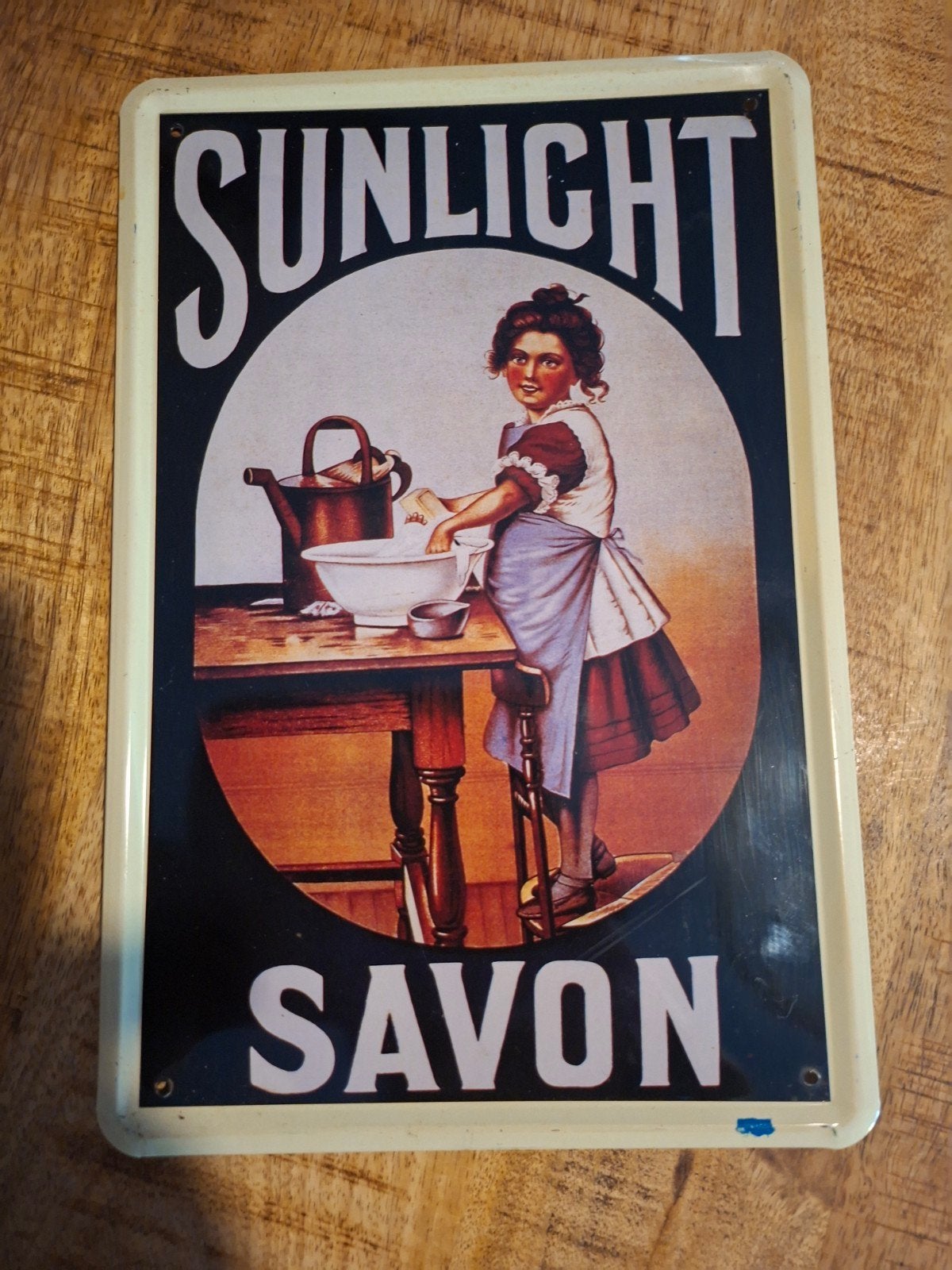 Vintage Sunlight Savon Blik - Decoratief Verzamelobject, Ophalen of Verzenden, Gebruikt