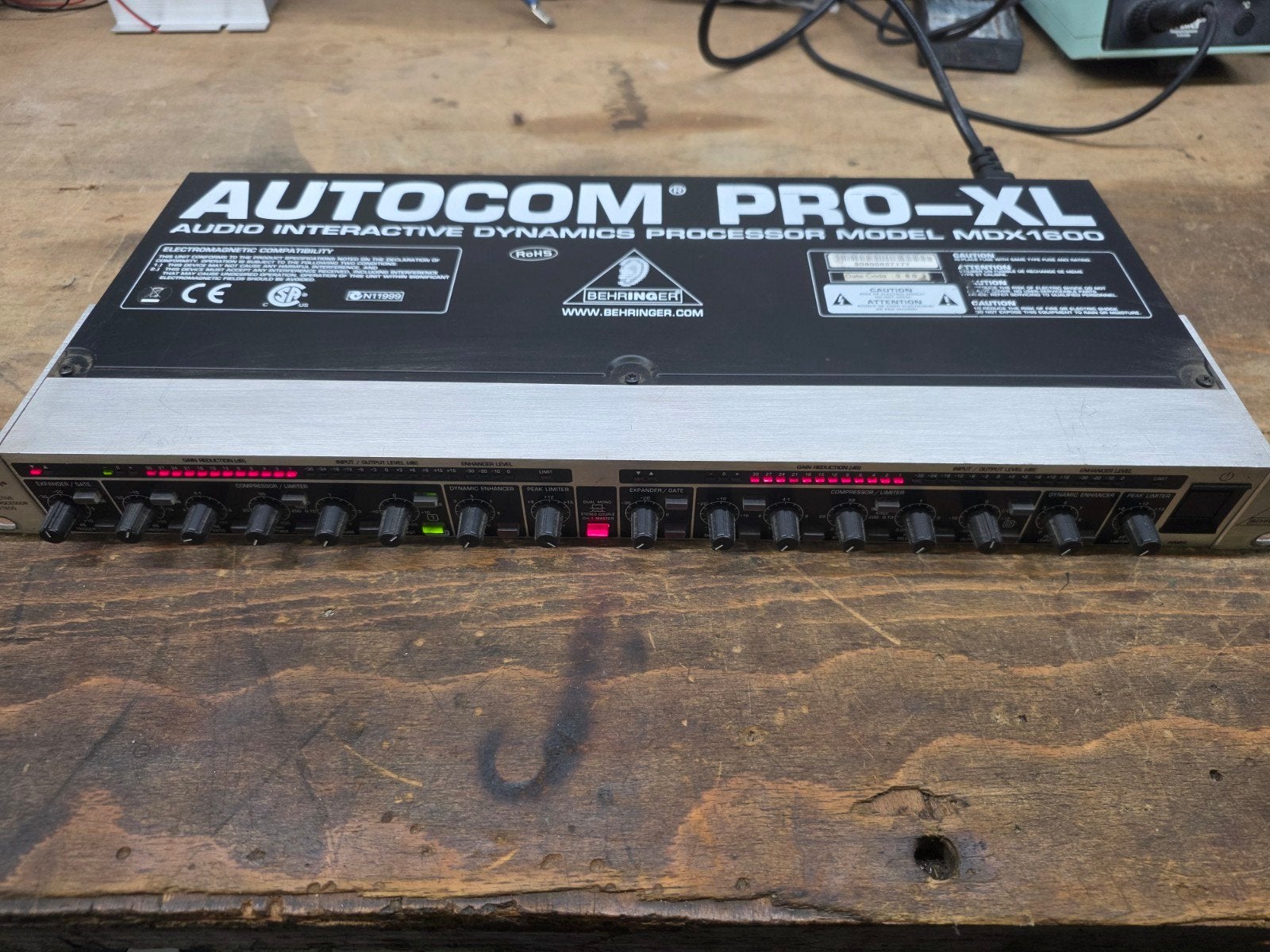 Behringer Autocom Pro XL MDX1600 Compressor/Limiter, Ophalen, Gebruikt