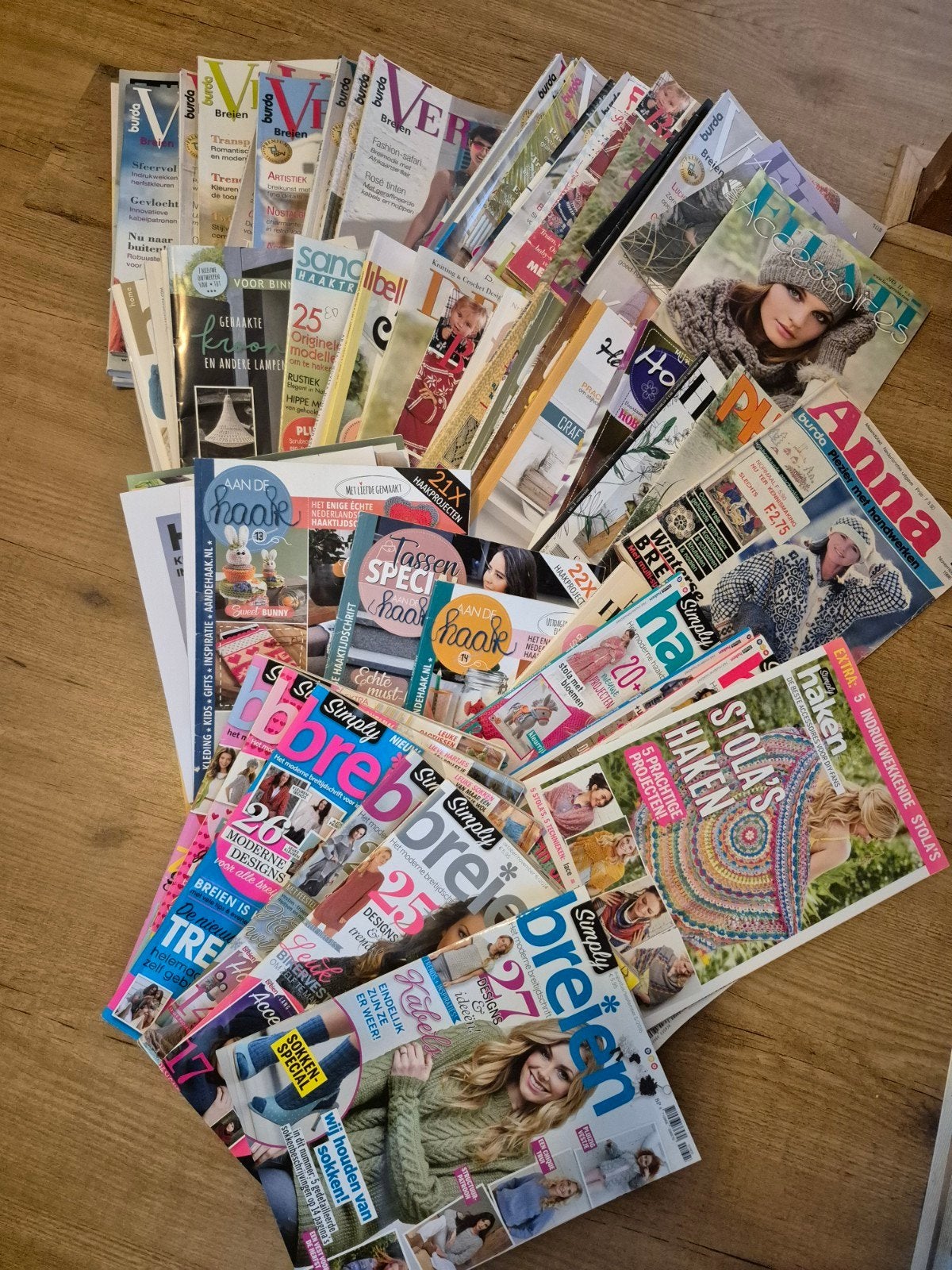 Grote collectie brei- en haakmagazines, Hobby en Vrije tijd, Ophalen, Gebruikt, Breien of Haken, Patroon of Boek