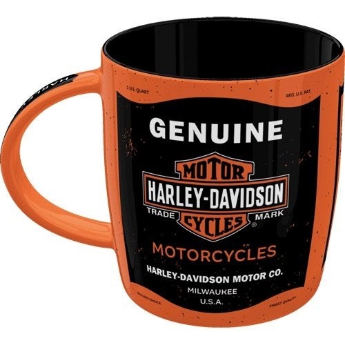 Harley Davidson Genuine Motorcycles reclame beker koffiemok