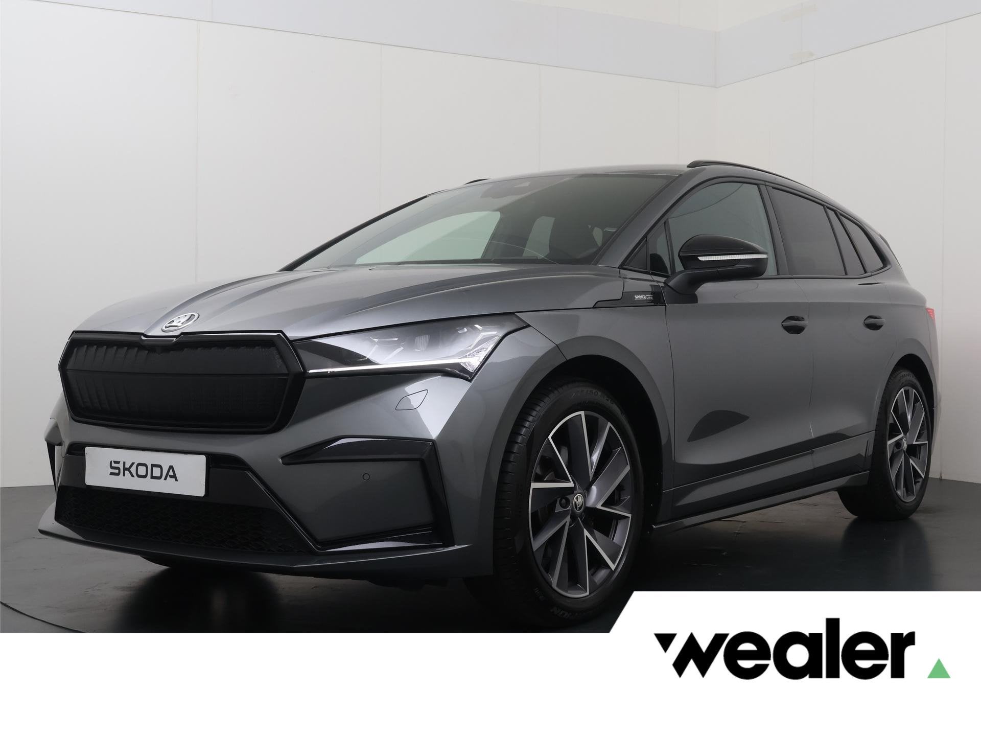 Skoda Enyaq iV 80 Sportline Business | 204 PK | SoH 96% | Ac, Auto's, 12 maanden, Achterwielaandrijving, Gebruikt, Zwart