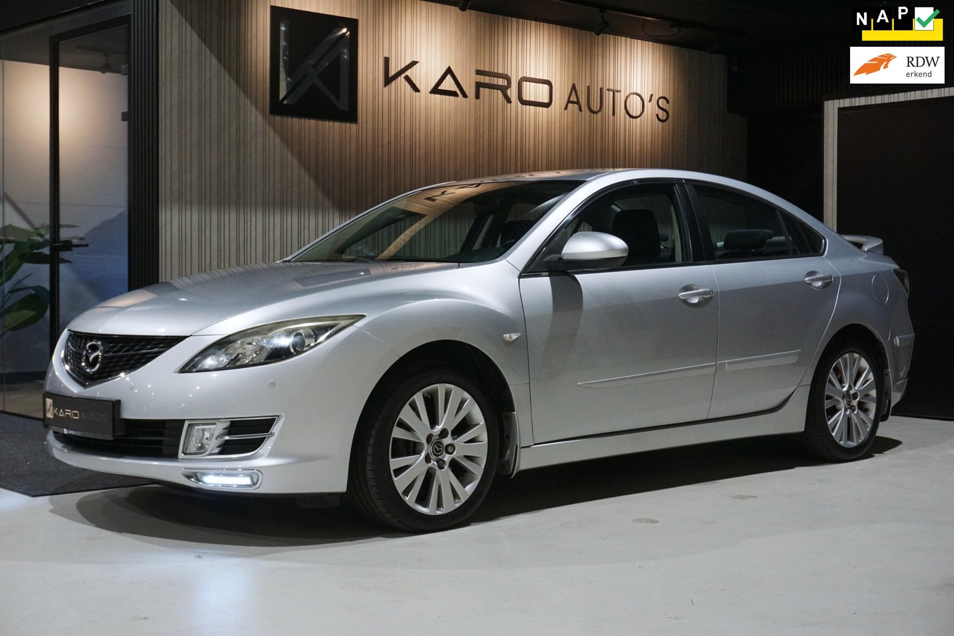 Mazda 6 2.0 S-VT TS GT-M Clima Cruise Bose Elek Rm RVM Trekh, Auto's, Mazda, Voorwielaandrijving, Stof, Gebruikt, Zwart